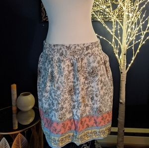 Loft printed skirt